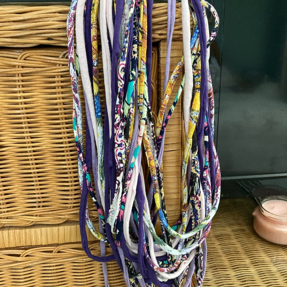 Vibrant Multicolor Bohemian Shreds Scarf